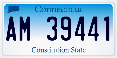 CT license plate AM39441