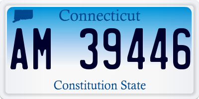 CT license plate AM39446