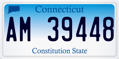 CT license plate AM39448