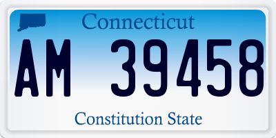 CT license plate AM39458