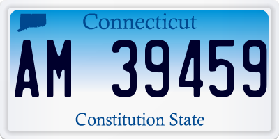 CT license plate AM39459