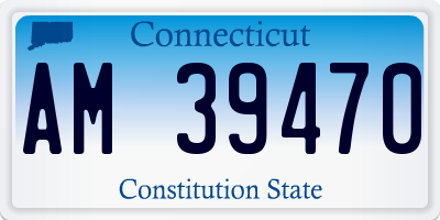 CT license plate AM39470
