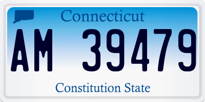 CT license plate AM39479