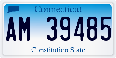 CT license plate AM39485