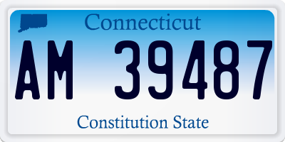 CT license plate AM39487