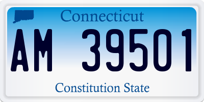 CT license plate AM39501