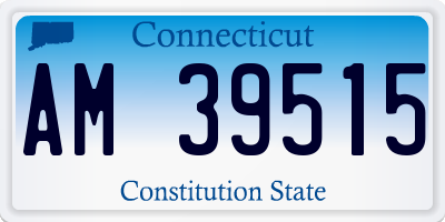 CT license plate AM39515