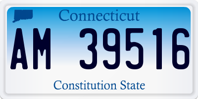 CT license plate AM39516