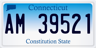 CT license plate AM39521