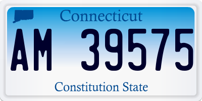 CT license plate AM39575