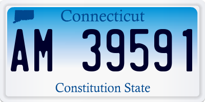 CT license plate AM39591