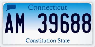 CT license plate AM39688
