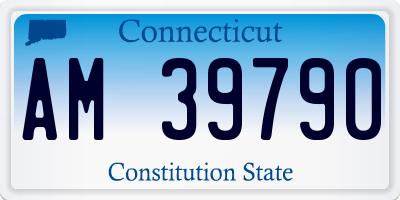CT license plate AM39790