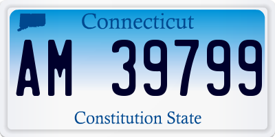 CT license plate AM39799
