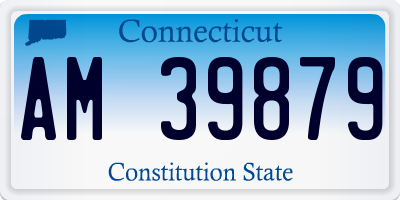 CT license plate AM39879