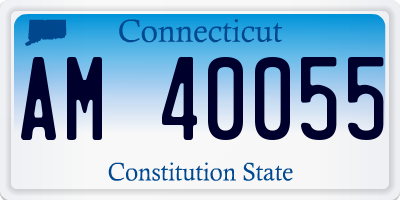 CT license plate AM40055