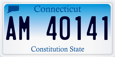 CT license plate AM40141