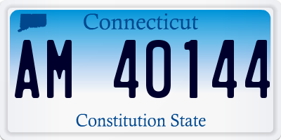 CT license plate AM40144