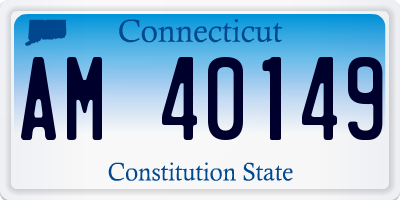 CT license plate AM40149