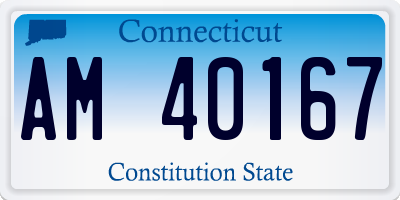 CT license plate AM40167