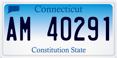CT license plate AM40291