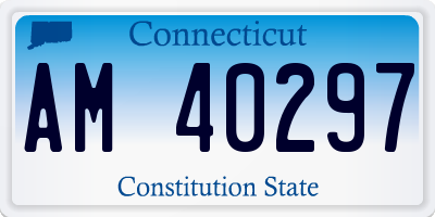 CT license plate AM40297