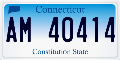 CT license plate AM40414