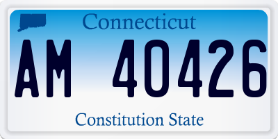 CT license plate AM40426