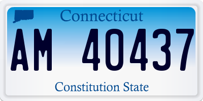 CT license plate AM40437