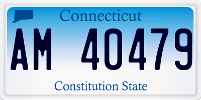 CT license plate AM40479