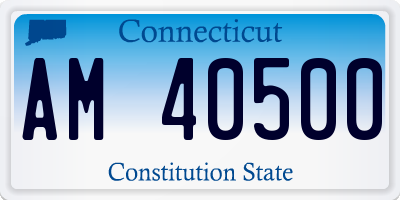 CT license plate AM40500