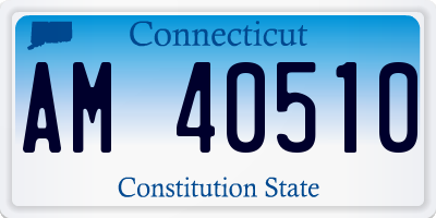 CT license plate AM40510