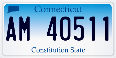 CT license plate AM40511