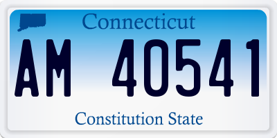 CT license plate AM40541