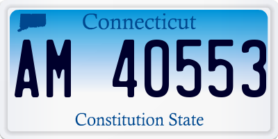 CT license plate AM40553