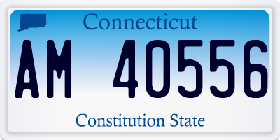 CT license plate AM40556