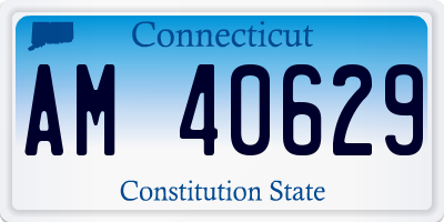 CT license plate AM40629