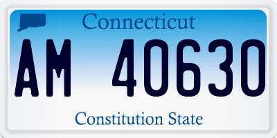 CT license plate AM40630