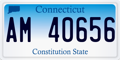 CT license plate AM40656