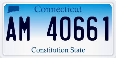 CT license plate AM40661