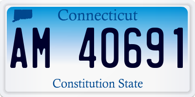 CT license plate AM40691