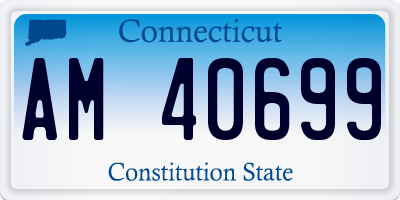 CT license plate AM40699