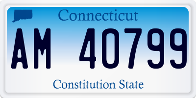 CT license plate AM40799