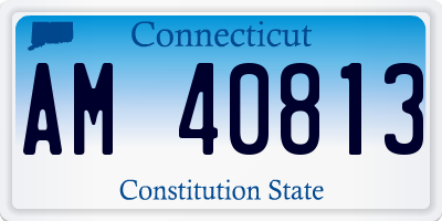CT license plate AM40813