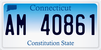 CT license plate AM40861