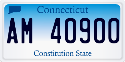 CT license plate AM40900