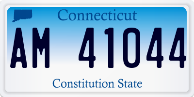 CT license plate AM41044