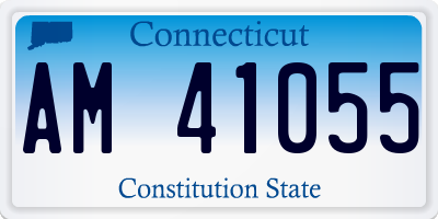 CT license plate AM41055