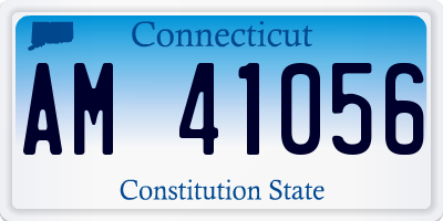 CT license plate AM41056
