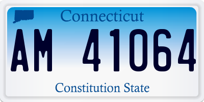 CT license plate AM41064